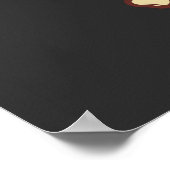 Peace Palm Trees Skeleton Hand Zeichen für Hallowe Poster (Ecke)