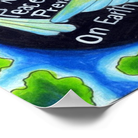 Peace Pals ~ May Peace Prevail on Earth Poster (Ecke)