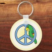 Peace Parrot Schlüsselanhänger (Vorderseite)