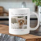Peace Paws Puppy Leckereien Hund Foto Jumbo-Tasse