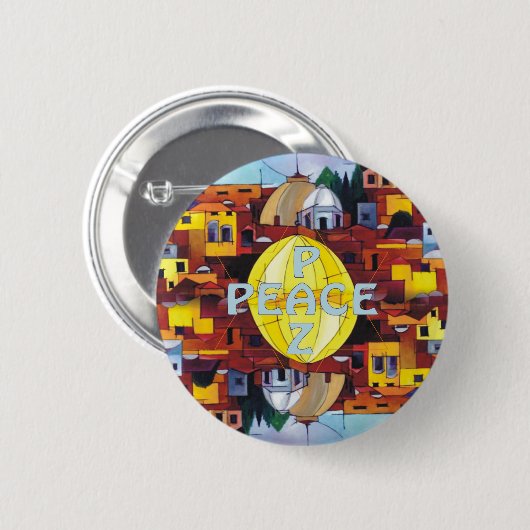 Peace-Paz Button (Vorne & Hinten)