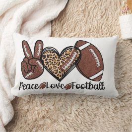 Peace Peace Love Football USA – Patriotic Sports Lendenkissen