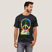 Peace Peace Peace Sprichwort Friedenssymbol Priest T-Shirt (Vorne ganz)