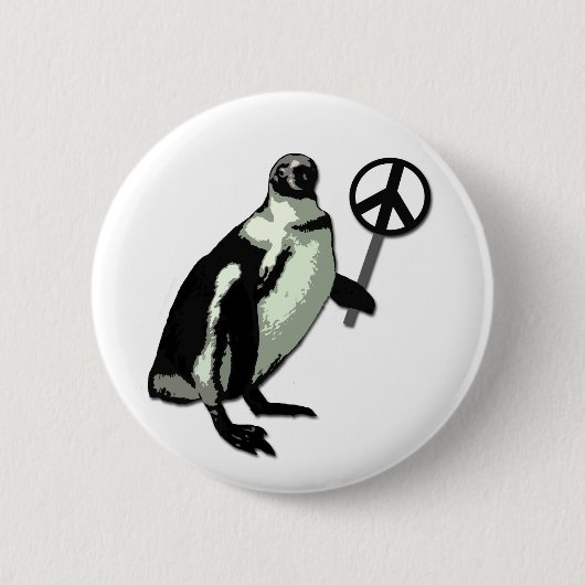 Peace Penguin Button (Vorderseite)