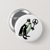 Peace Penguin Button (Vorne & Hinten)