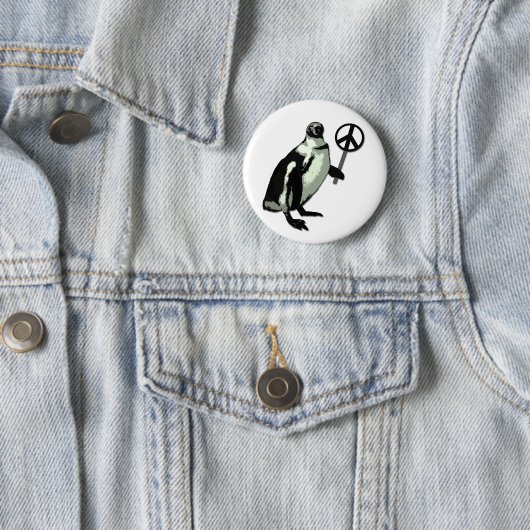 Peace Penguin Button (Beispiel)