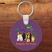 Peace Penguins Schlüsselanhänger (Vorderseite)