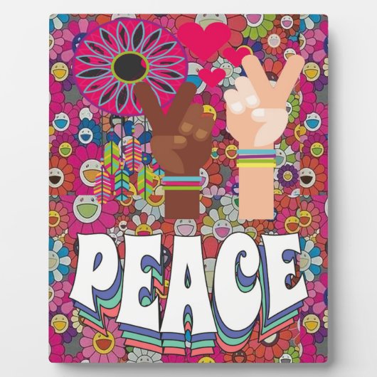 Peace Plaque Fotoplatte (Vorderseite)
