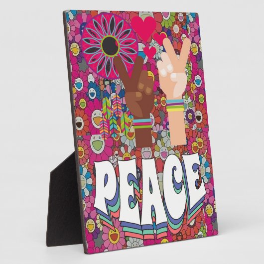 Peace Plaque Fotoplatte (Seite)