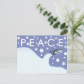 PEACE POSTCARD POSTKARTE (Stehend Vorderseite)