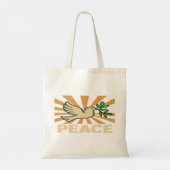 Peace Poster Tote Bag Harmonie & Stil Tragetasche (Rückseite)