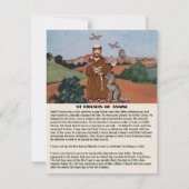 Peace prayer of St Francis  Mitteilungskarte (Vorderseite)