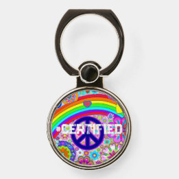 PEACE PRIDE #CERTIFIFIFIFIFIFIED TELEFONRING STAND HANDY RING