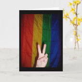 "Peace & Pride" Geburtstagskarte Karte (Gelbe Blume)