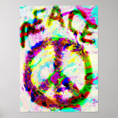 PEACE print Poster (Vorne)