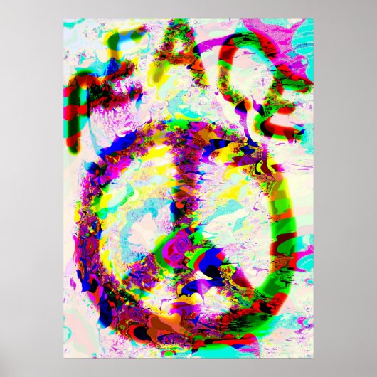 PEACE print Poster (Vorne)
