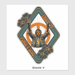 Peace Punk Retro Städtische Straßenkunst Aufkleber