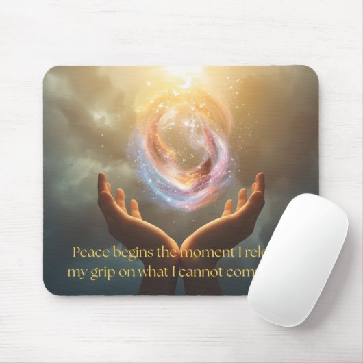 Peace Quote Mousepad (Mit Mouse)