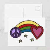 Peace Rainbow Postkarte (Vorne/Hinten)
