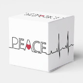 Peace Red Heart Square Gunst Candy Geschenkboxen P Geschenkschachtel (Rückseite)