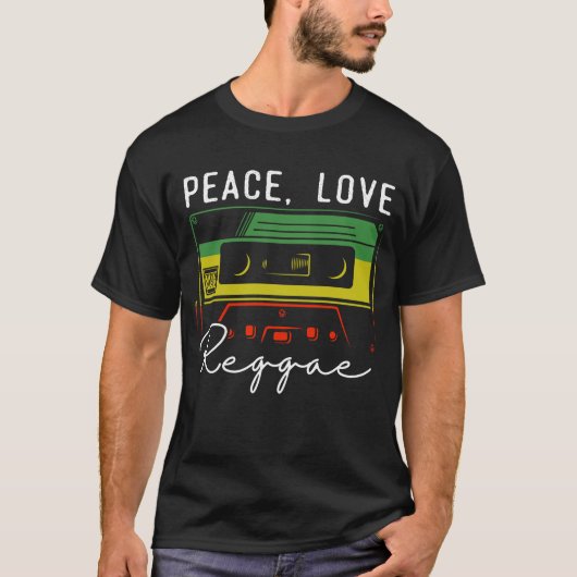 Peace Reggae Music Liebe Rasta Jamaica T-Shirt (Vorderseite)