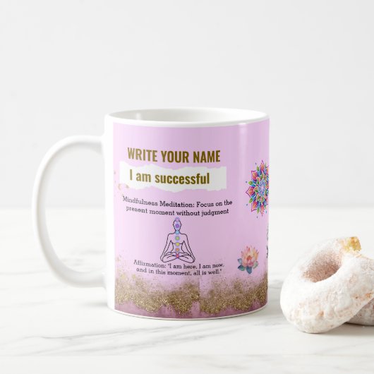 PEACE RELAXATION ANTI-STRESS SERENITY CALM KAFFEETASSE (Mit Donut)