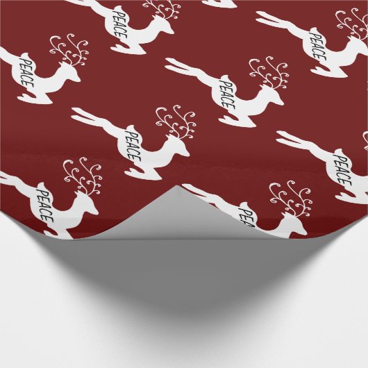 Peace Rentier Geschenkpapier (Ecke)