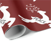 Peace Rentier Geschenkpapier (Rolleneckpunkt)