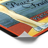 Peace River Fruit Company Crate Label - Plakat (Ecke)