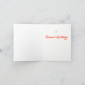 Peace Robin niedliche Weihnachtskarte Feiertagskarte (Innenseite)