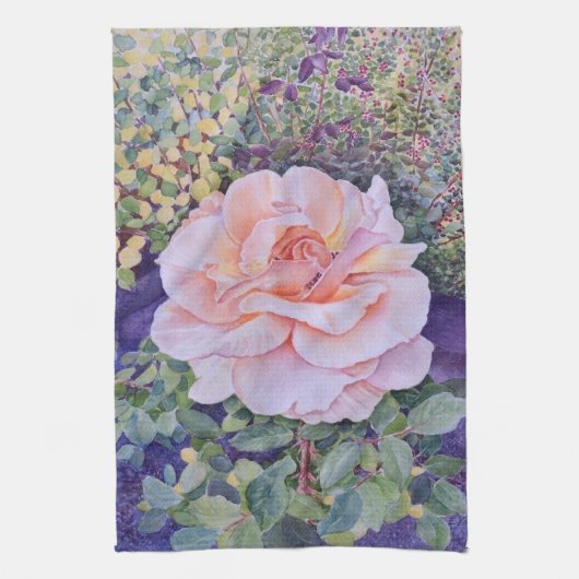 Peace Rose Geschirrtuch (Vertikal)