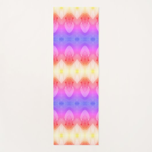Peace Rose Ikat 4 Ipanema Yogamatte (Vorderseite)