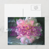 Peace Rose Postcard Postkarte (Vorne/Hinten)