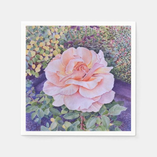 Peace Rose Serviette (Vorderseite)