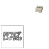 Peace Rubber Briefmarke Gummistempel (Stempel)