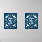 Peace Rules my Home Bilderwand Sets (Vorderseite)