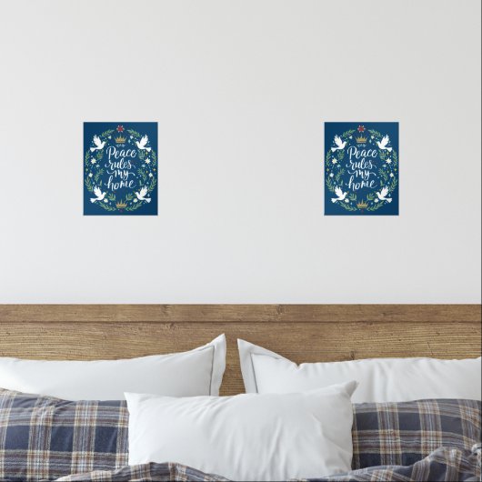 Peace Rules my Home Bilderwand Sets (Schlafzimmer)