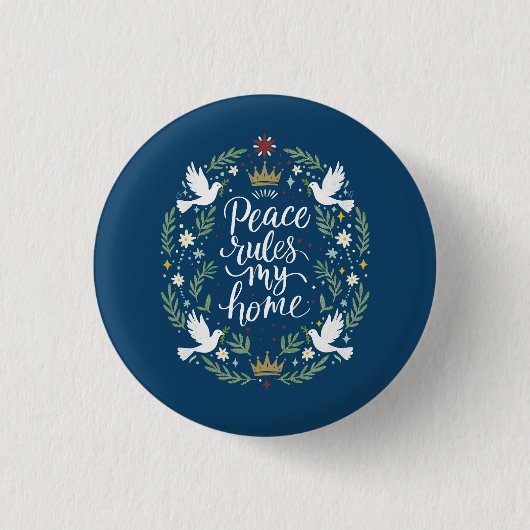 Peace Rules my Home Button (Vorderseite)