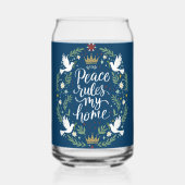 Peace Rules My Home Dosenglas (Vorderseite)