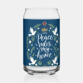 Peace Rules My Home Dosenglas (Rückseite)