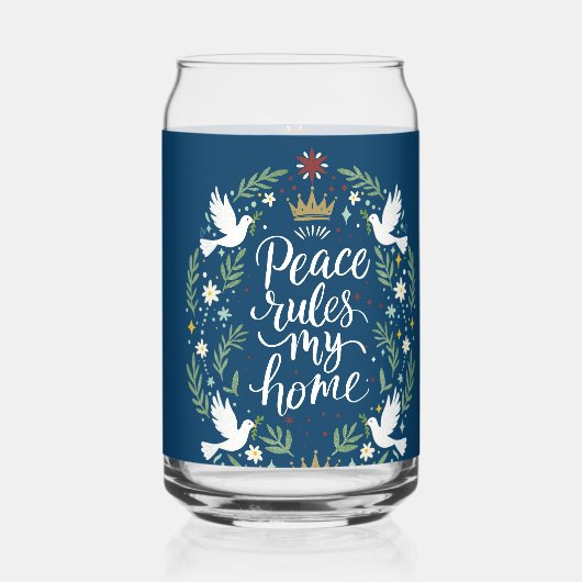 Peace Rules My Home Dosenglas (Rückseite)