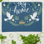 Peace Rules My Home Geschirrtuch (Gefaltet)