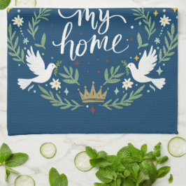 Peace Rules My Home Geschirrtuch