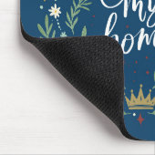 Peace Rules My Home Mousepad (Ecke)