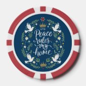Peace Rules My Home Pokerchips (Vorderseite)