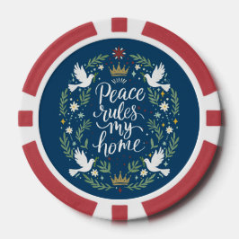Peace Rules My Home Pokerchips