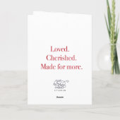 Peace Rules My HomeFolded Greeting Card Karte (Rückseite)