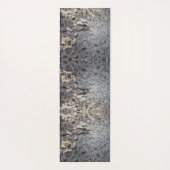 Peace Rustic Mosaic Gray Tree Bark Pattern Nature Yogamatte (Rückseite)