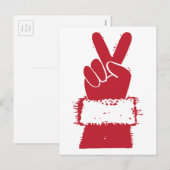Peace Santa Cards Feiertagspostkarte (Vorne/Hinten)