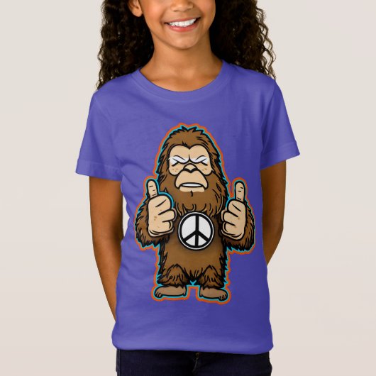 Peace Sasquatch T - Shirt (Vorderseite)
